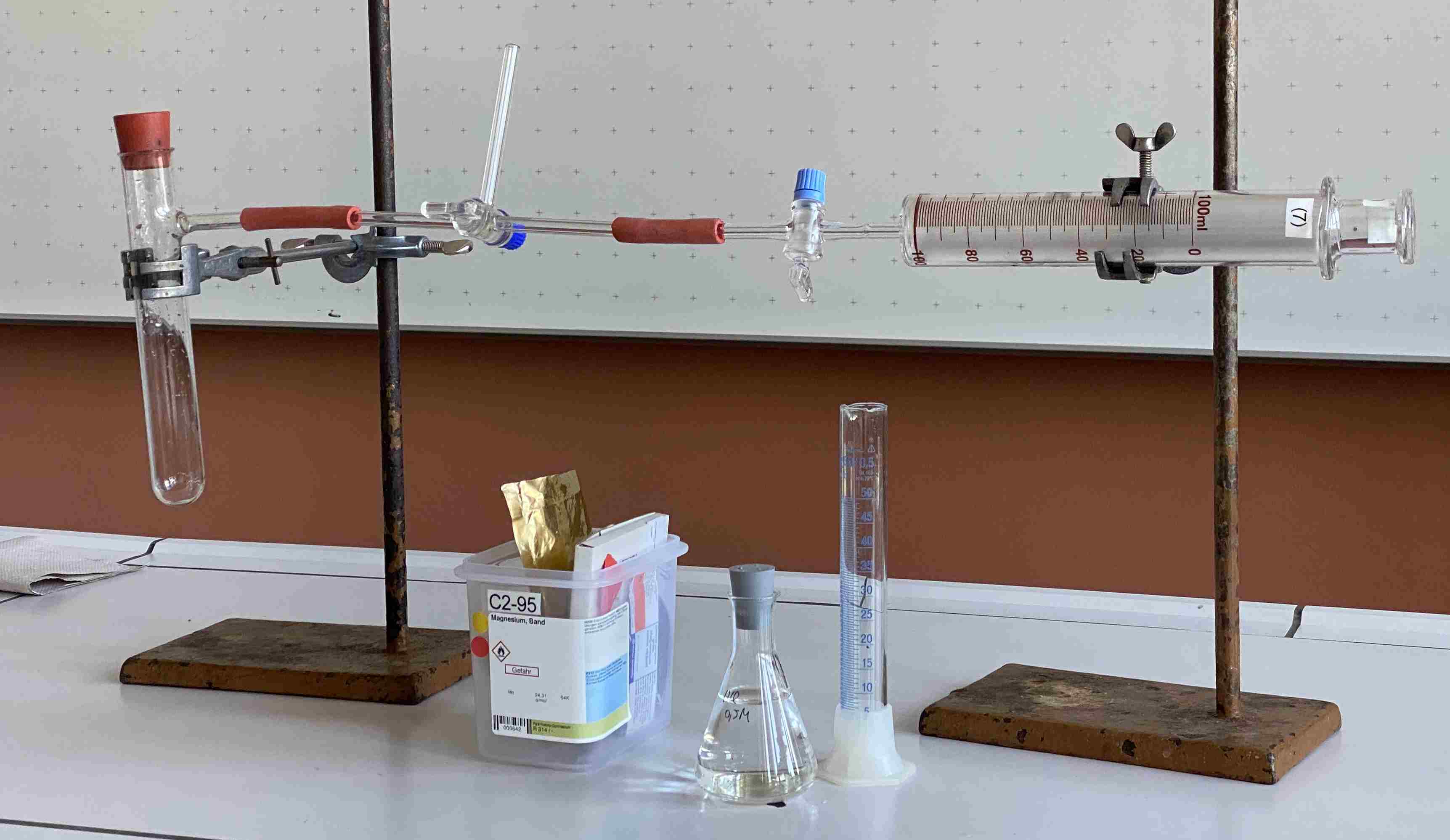 Reaktionsgeschwindigkeit am Bsp. Mg mit HCl